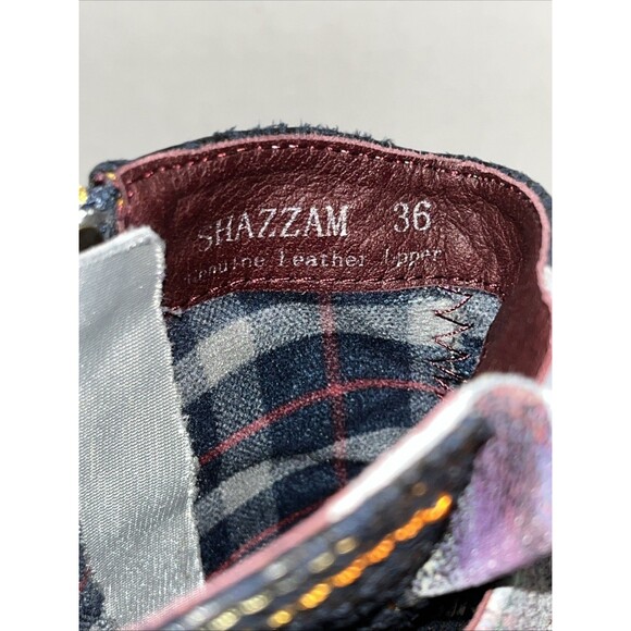 L'Artiste Shazzam Ankle Boots Womens Sz 36 US 6 Multi-Colored Spring Step Zip - Picture 9 of 11